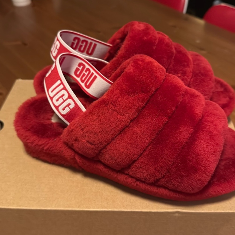 Cute UGG slippers; beautiful, comfortable and never worn!!